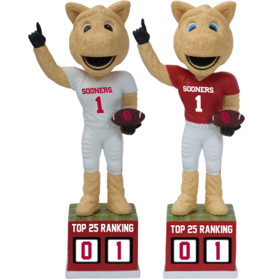 Oklahoma Sooners Football Top 25 Ranking Tracker Bobbleheads