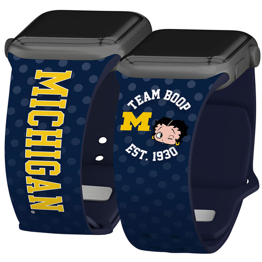 Michigan Wolverines X Betty Boop HD Apple Watch Band