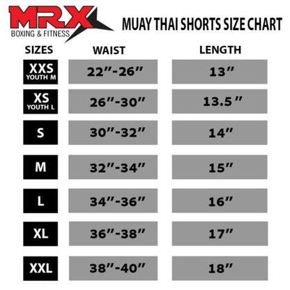 MRX Mens Boxing Shorts Fighting Shorts Blue-white-1301