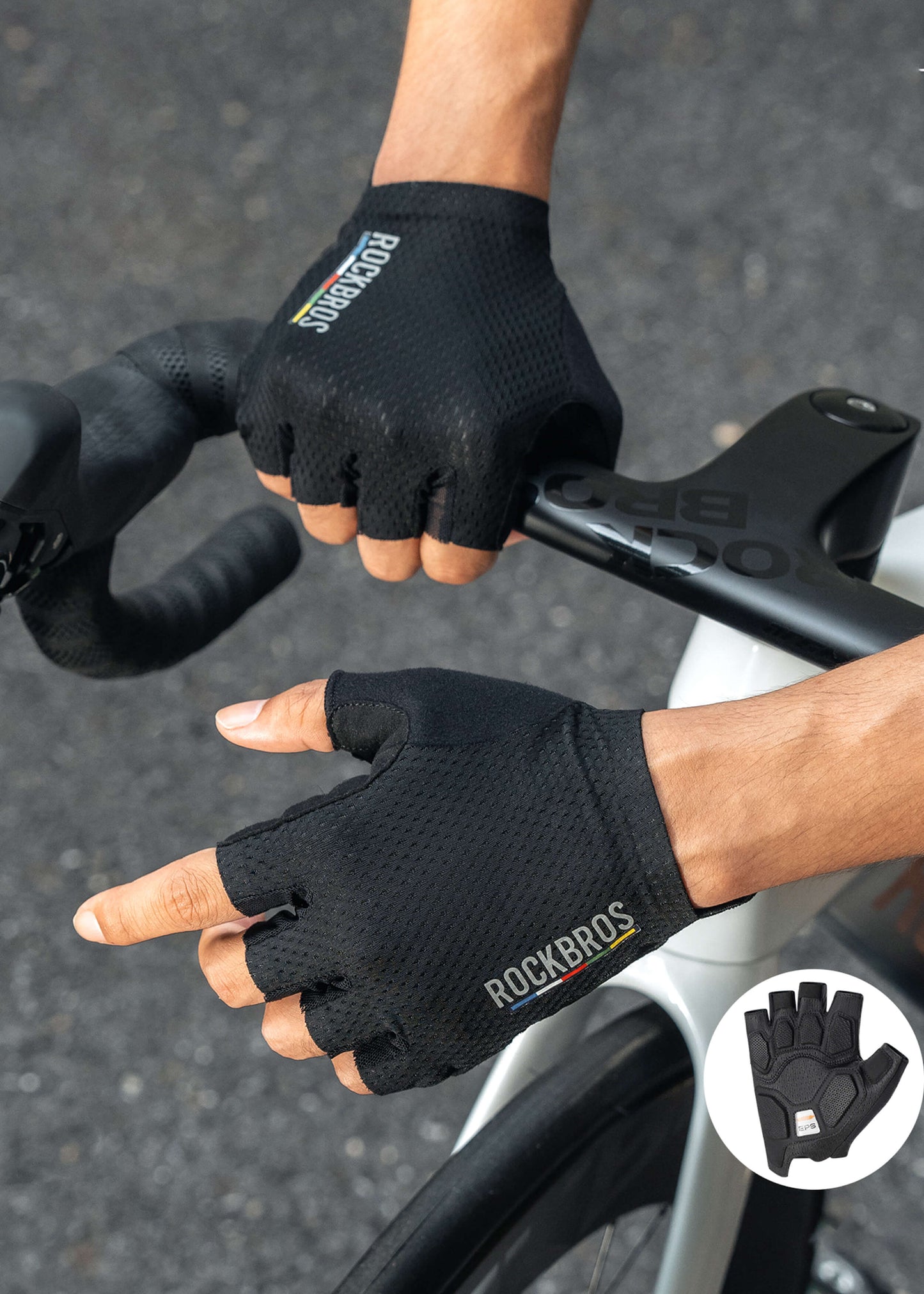 Breathable Anti-Slip Half Finger Cycling Gloves | ROAD TO SKY