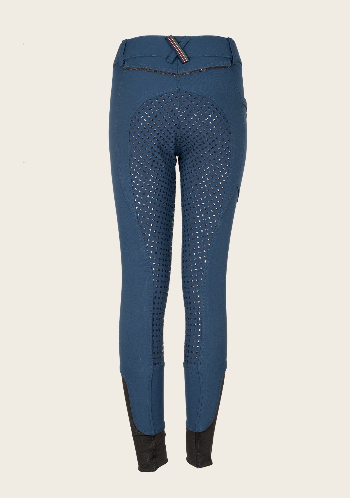 Inspire Full Seat High Waist Peacock Blue Bamboo Breeches