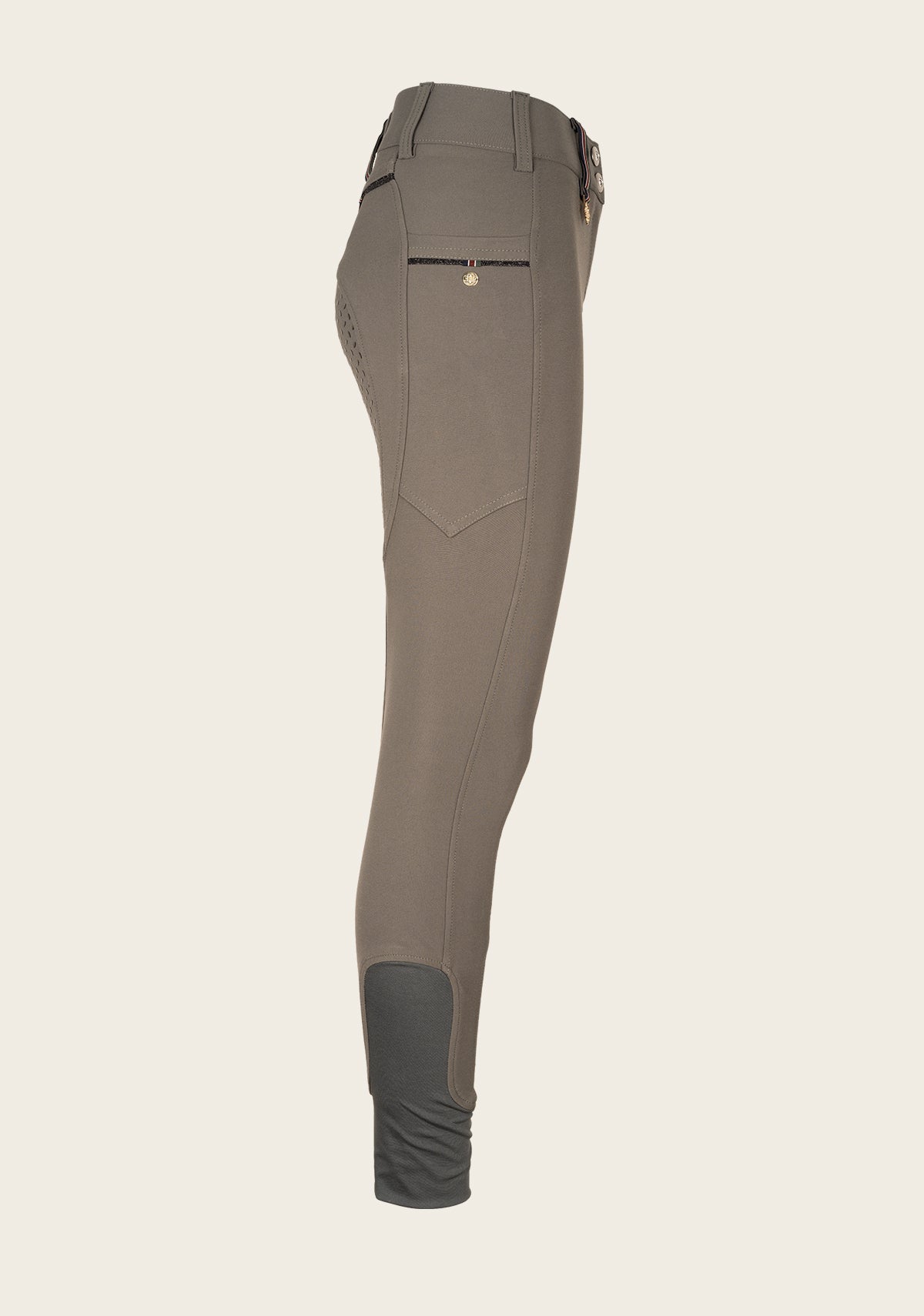 Inspire Full Seat High Waist Dusky Green Bamboo Breeches
