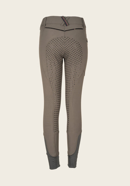 Inspire Full Seat High Waist Dusky Green Bamboo Breeches