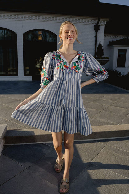 Paula Mini Dress | Striped