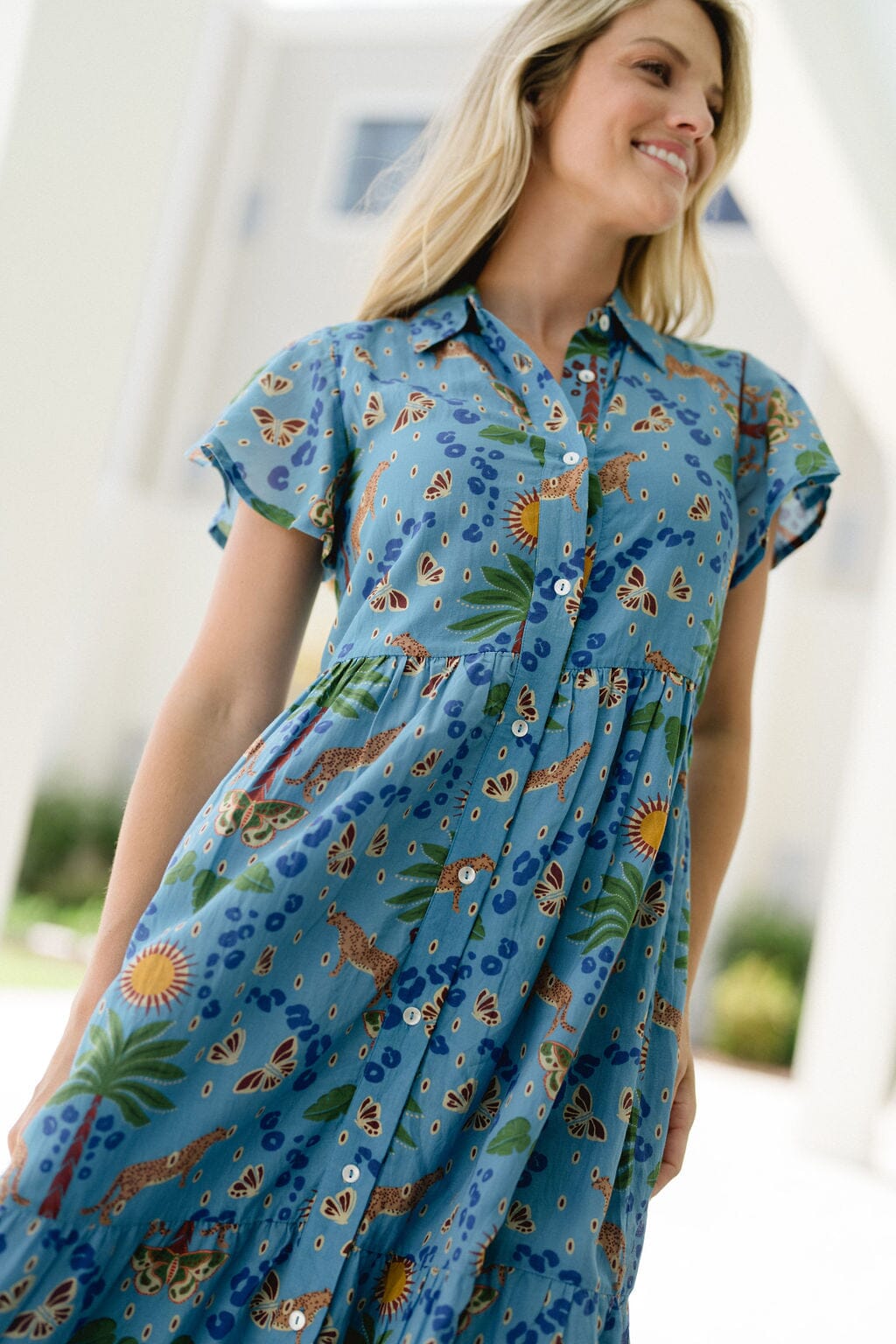 Frenchi Dress -Cheetah Cove