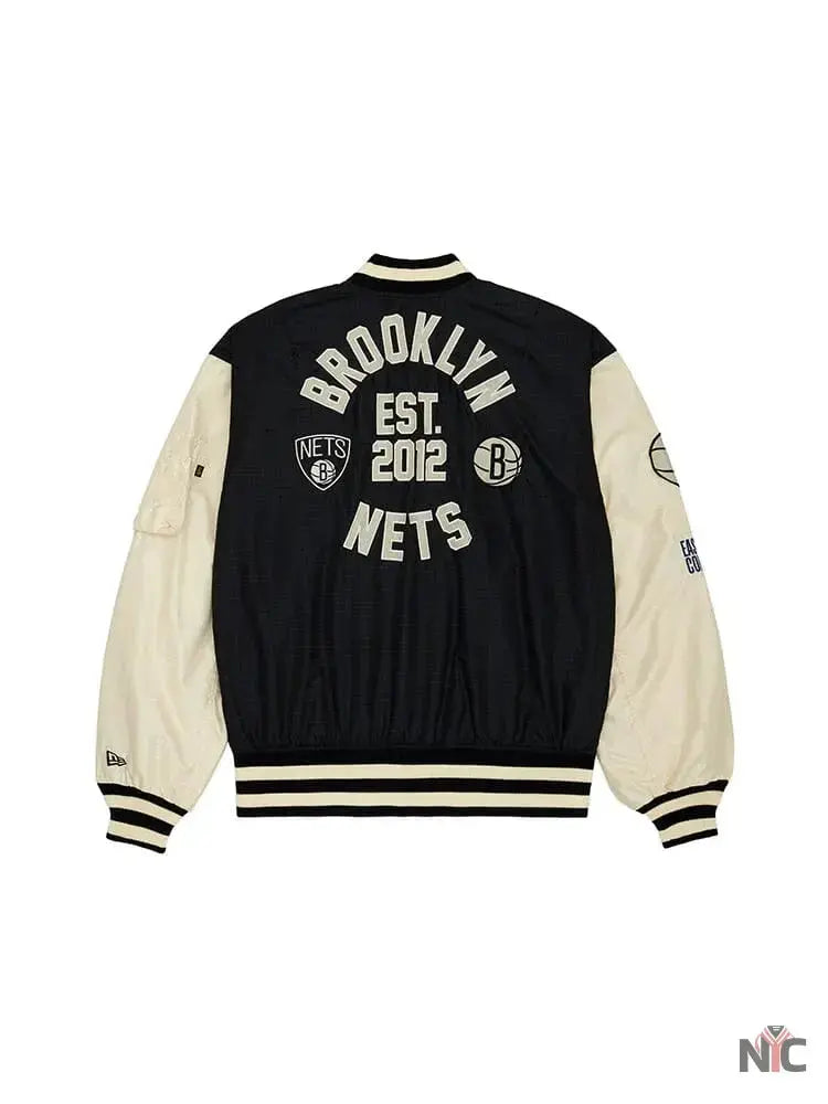 Brooklyn Nets X Alpha X New Era L-2B Bomber Jacket