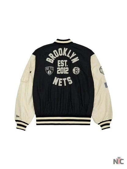 Brooklyn Nets X Alpha X New Era L-2B Bomber Jacket