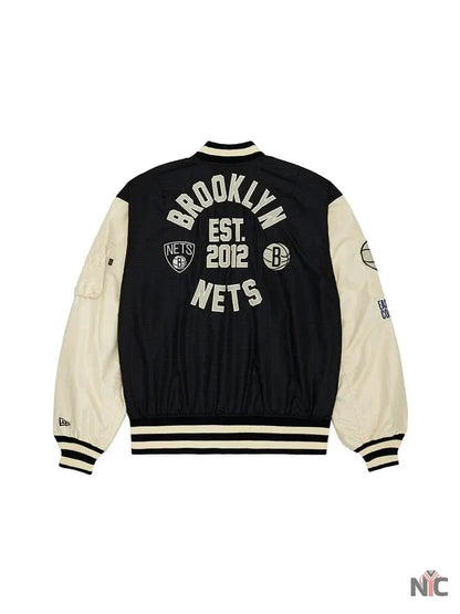 Brooklyn Nets X Alpha X New Era L-2B Bomber Jacket