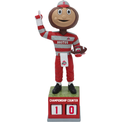Brutus Buckeye Ohio State Buckeyes Football Championship Counter Bobblehead