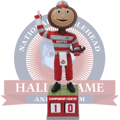 Brutus Buckeye Ohio State Buckeyes Football Championship Counter Bobblehead