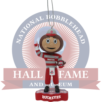 Ohio State Buckeyes 2024 CFP National Champions Bobblehead Ornament (Presale)