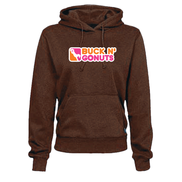 Buck N' Go Nuts Hoodie: Ladies