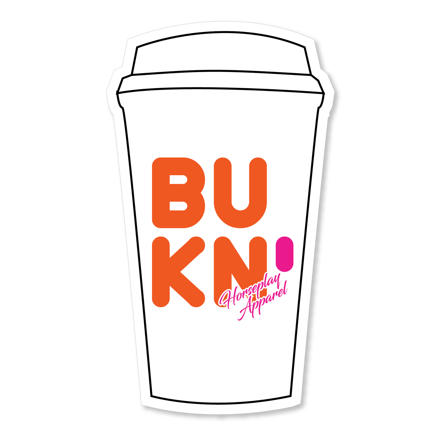 Buck N Go Nuts Cup Sticker