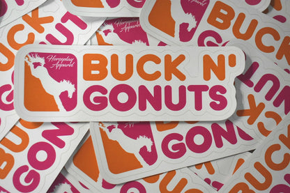 Buck N Go Nuts Sticker