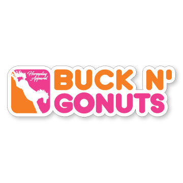 Buck N Go Nuts Sticker