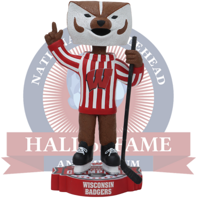 Bucky Badger Wisconsin Badgers Mascot 2025 NCAA Women's Hockey National Champions Bobblehead