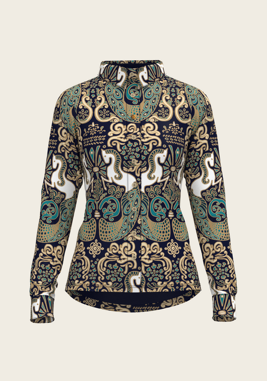 Mermaid Horses Ladies Button Shirt