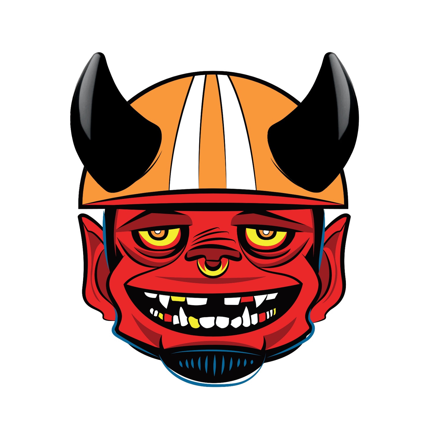 MagNeatOhz: Small Black Devil Horns for Helmet