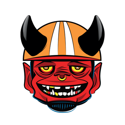 MagNeatOhz: Small Black Devil Horns for Helmet