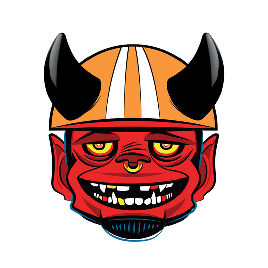 MagNeatOhz: Small Black Devil Horns for Helmet