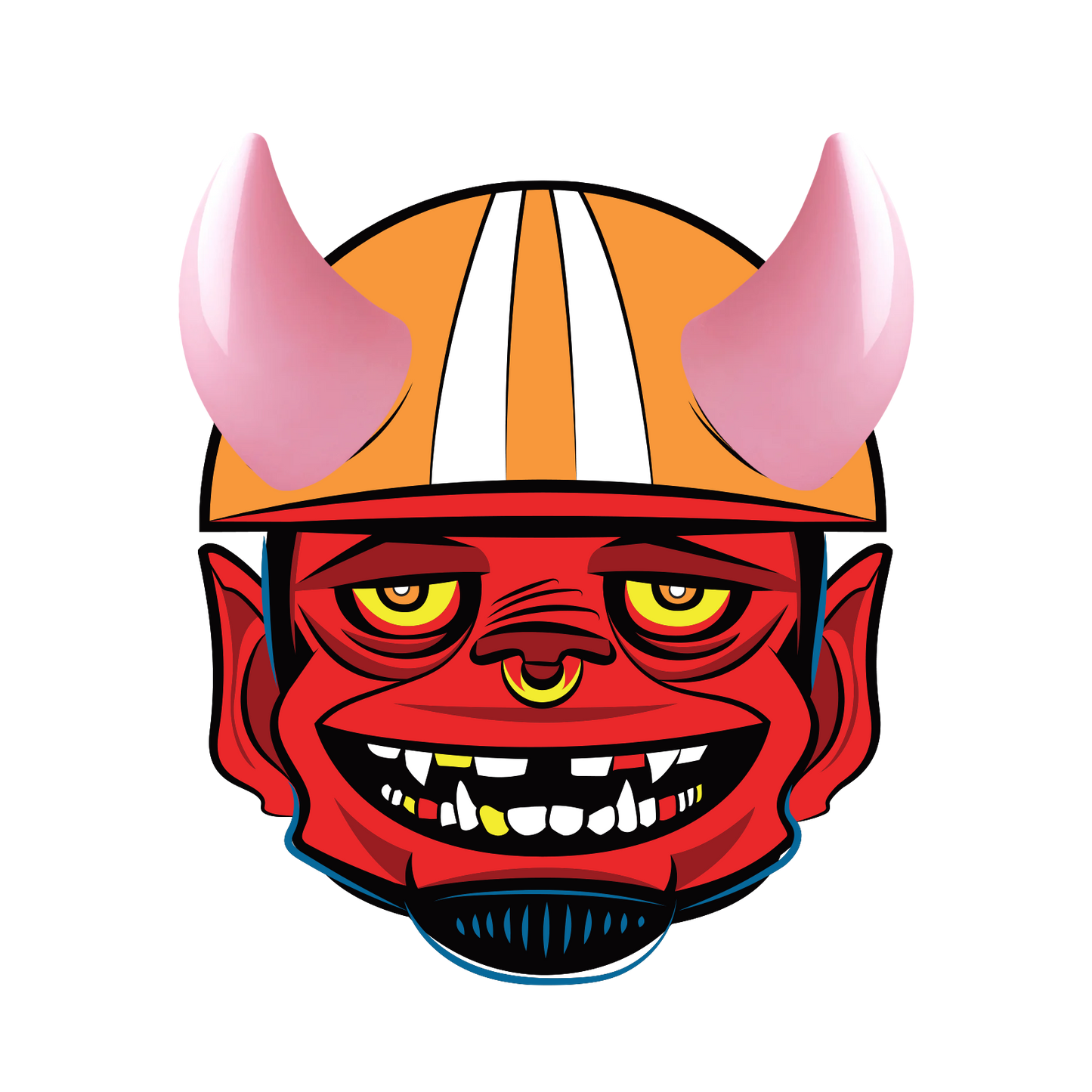 MagNeatOhz: Small Pink Devil Horns for Helmet