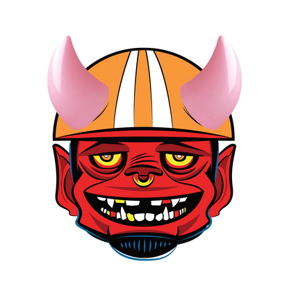 MagNeatOhz: Small Pink Devil Horns for Helmet