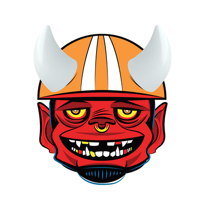 MagNeatOhz: Small White Devil Horns for Helmet