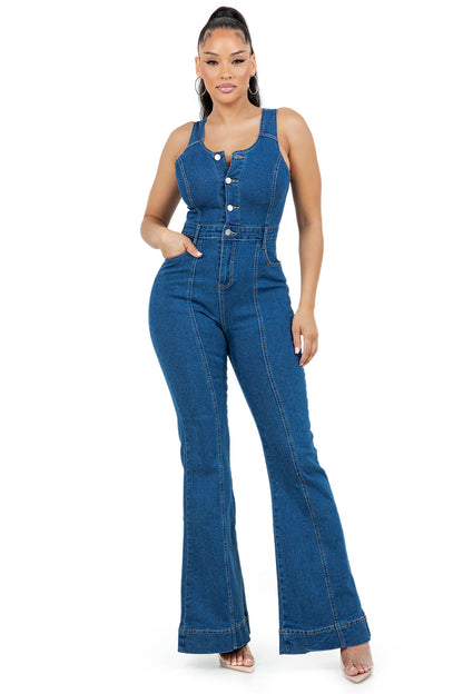 WOMEN FASHION DENIM JUMPSUIT