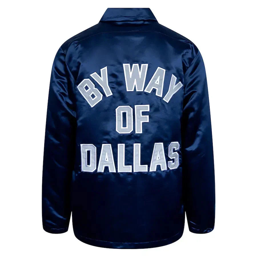 By Way of Dallas Navy Dallas Satin Jacket