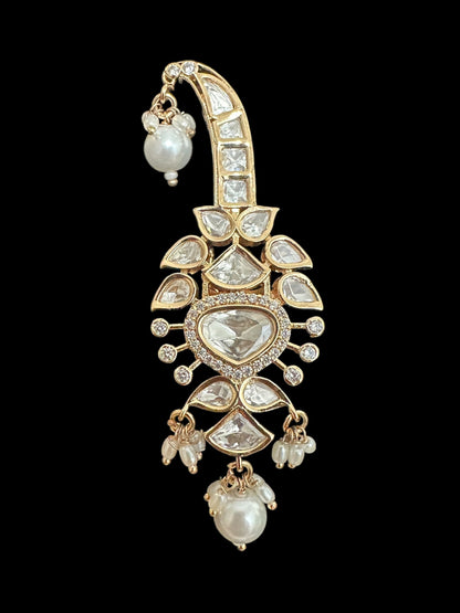 Polki sarpech / turban accessory / brooch ( READY TO SHIP )