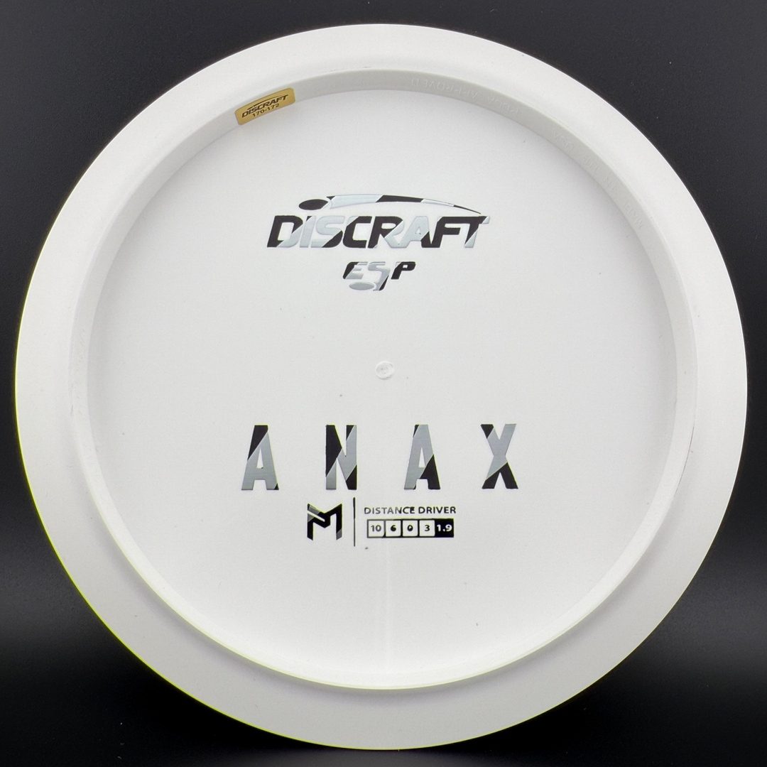 White ESP Anax - Bottom Stamp Dyer's Delight - Paul McBeth