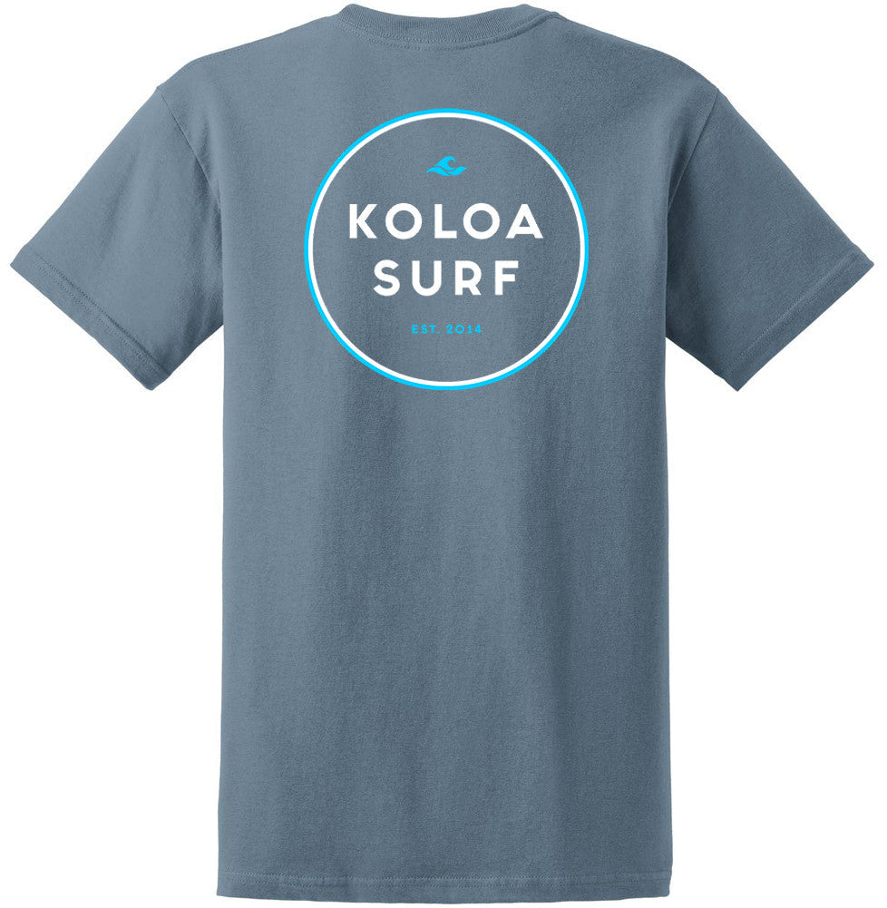 The Koloa Original Circle T-Shirt- Blue