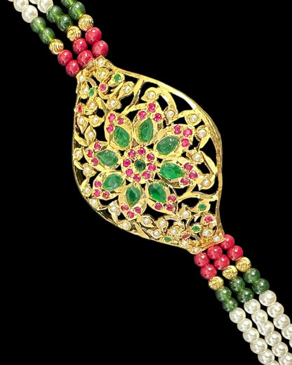 Jadau bracelet - ruby emerald   ( READY TO SHIP )