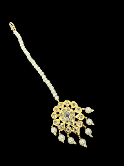 DJTK224 Meera tika in pearls ( SHIPS IN 1 WEEK )