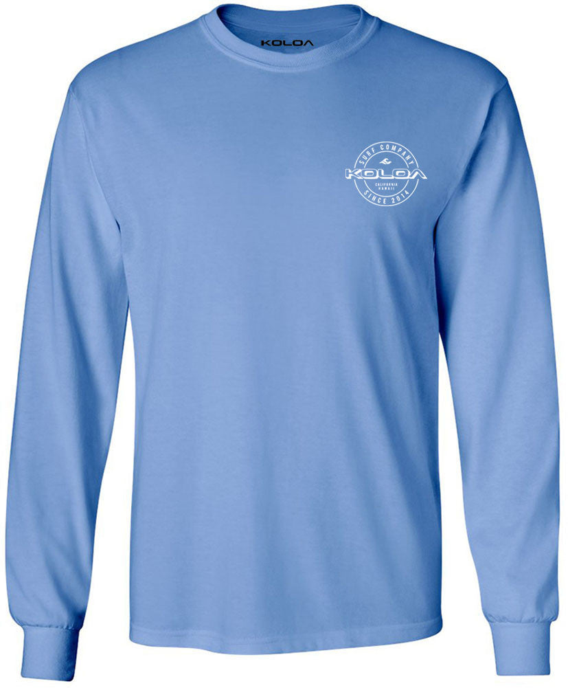Koloa White Wedge Logo Long Sleeve T-Shirt