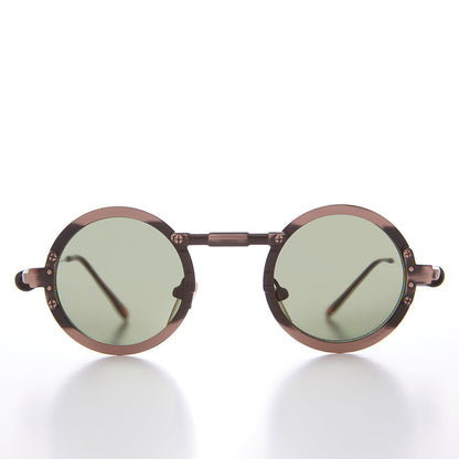 Round Industrial Steampunk Vintage Sunglass - Callum