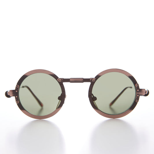 Round Industrial Steampunk Vintage Sunglass - Callum