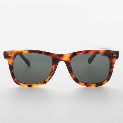 Classic Square Sunglass with Glass Lens - Campbell