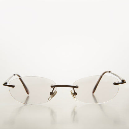 Rimless Half Frame Reading Glasses - Carlton