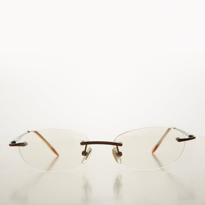 Rimless Half Frame Reading Glasses - Carlton