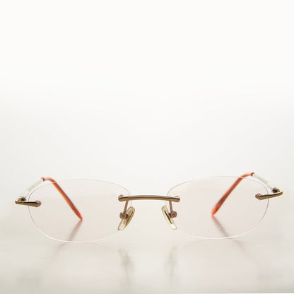 Rimless Half Frame Reading Glasses - Carlton
