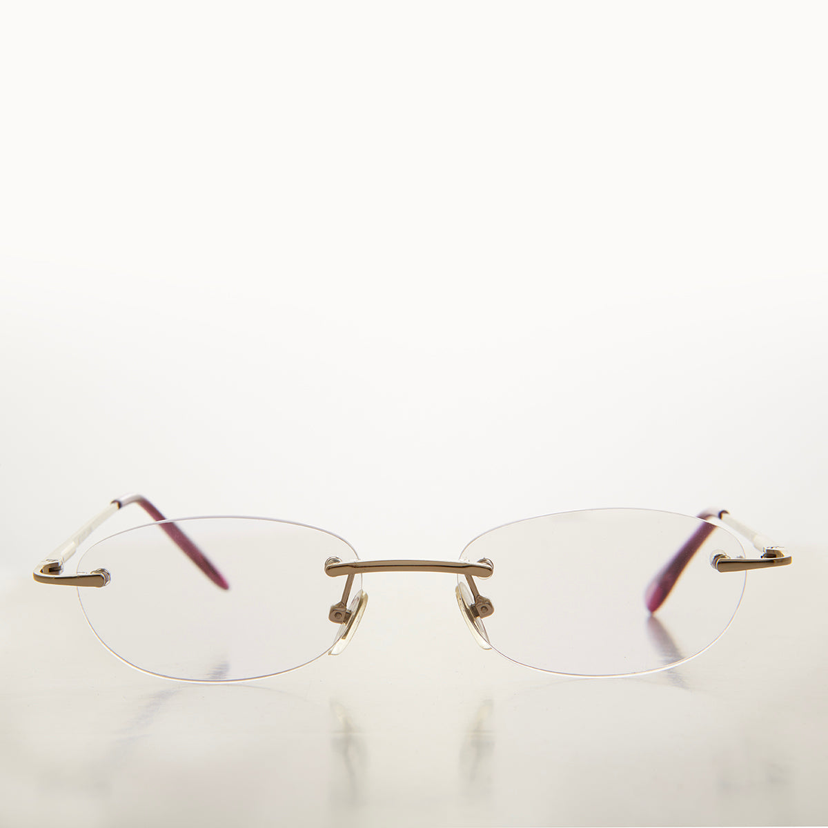 Rimless Half Frame Reading Glasses - Carlton