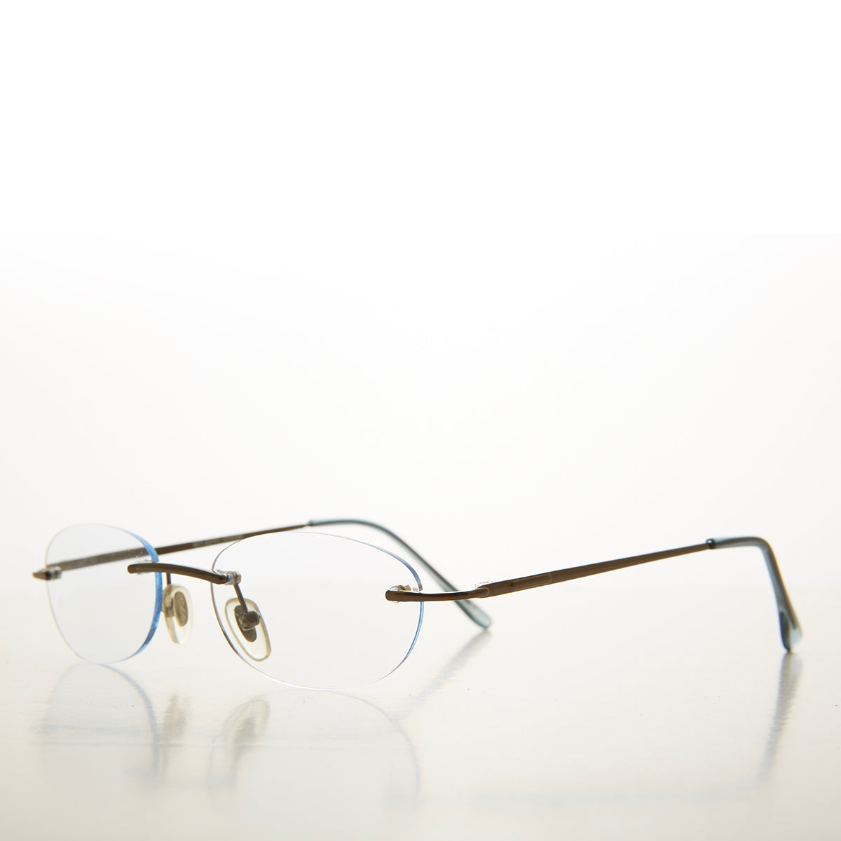 Rimless Half Frame Reading Glasses - Carlton