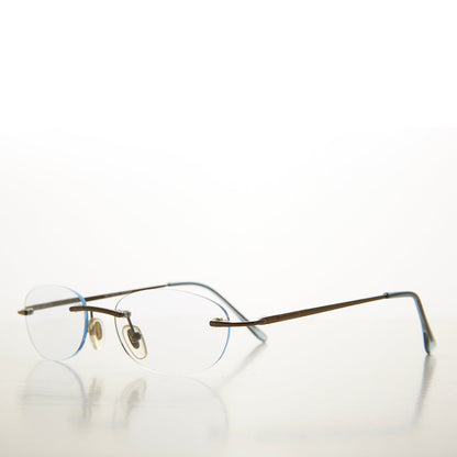 Rimless Half Frame Reading Glasses - Carlton