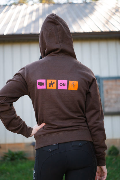 Buck N' Go Nuts Hoodie: Ladies