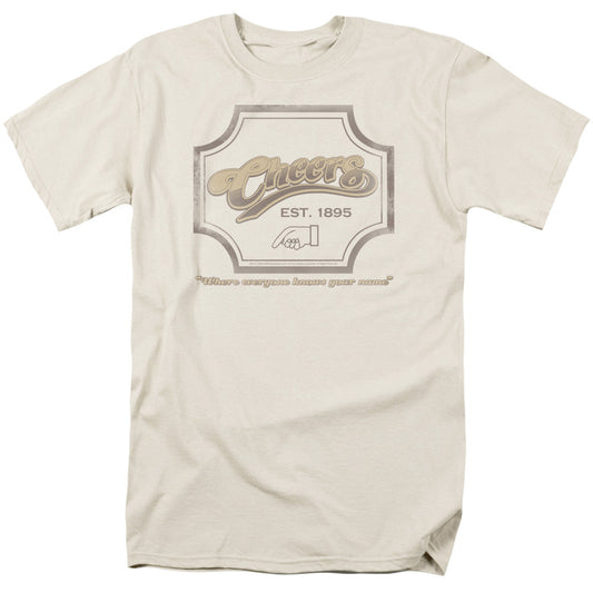 Cheers Sign Mens T Shirt Cream Officially Licensed