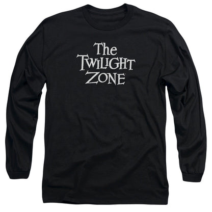 Twilight Zone Logo Mens Long Sleeve Shirt Black Officially Licensed