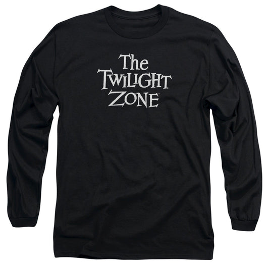 Twilight Zone Logo Mens Long Sleeve Shirt Black Officially Licensed