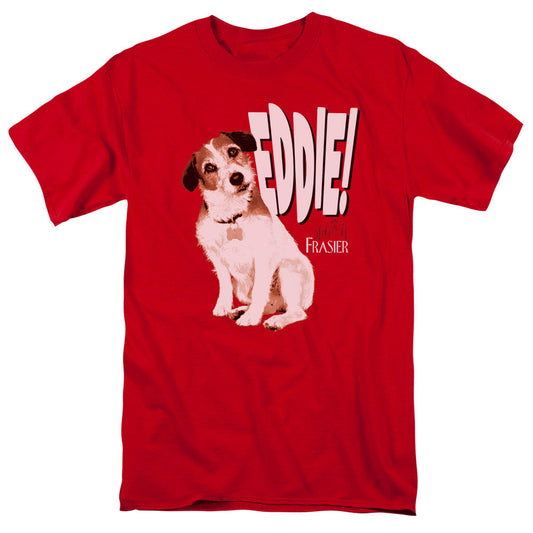 Frasier Eddie Mens T Shirt Red Officially Licensed