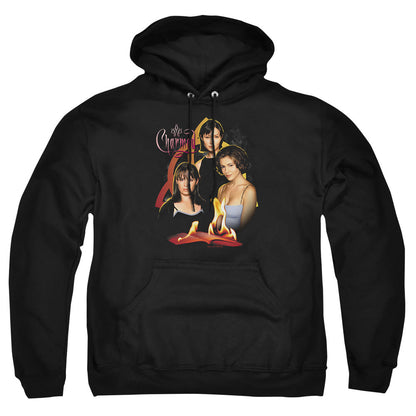 Charmed Original Three Mens Hoodie Black Officially Licensed
